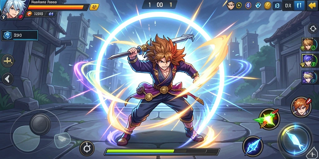 Tangkapan layar gameplay dengan grafis berkualitas tinggi.