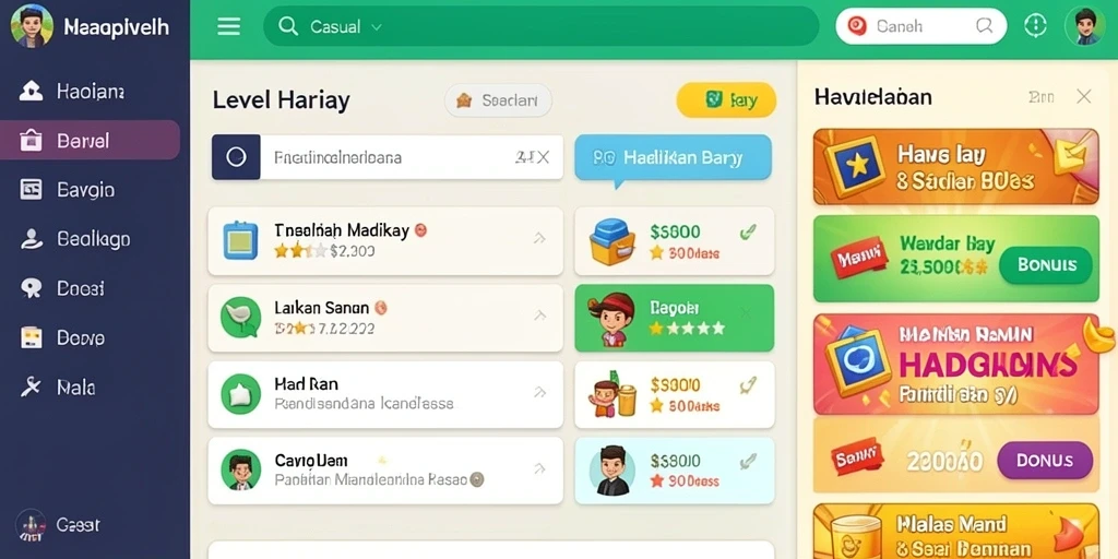 Tampilan antarmuka yang menarik dan user-friendly.