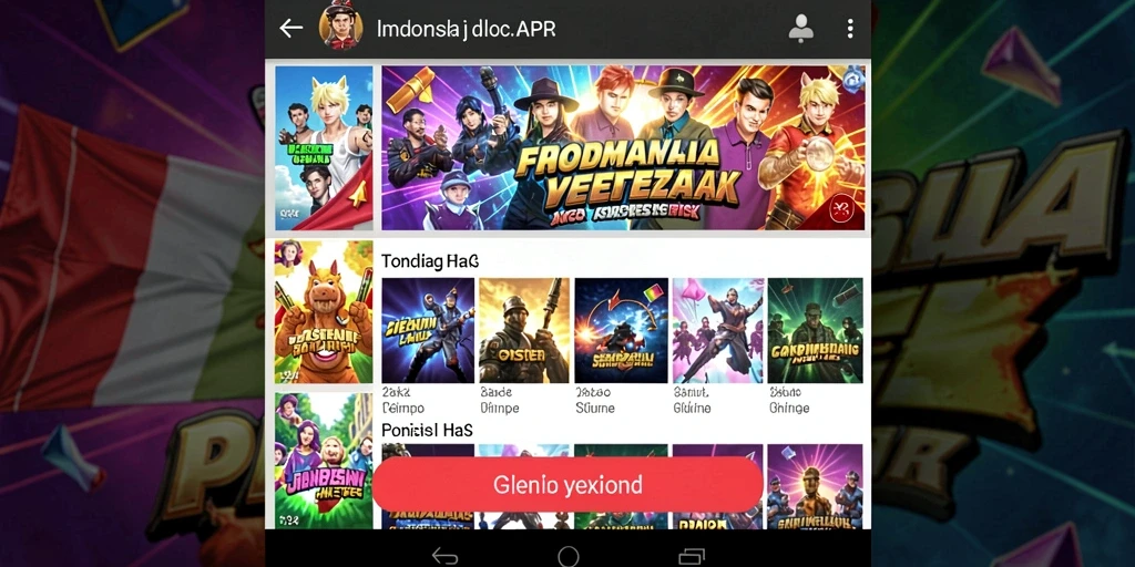 Screenshot menampilkan karakter kucing yang penuh warna.