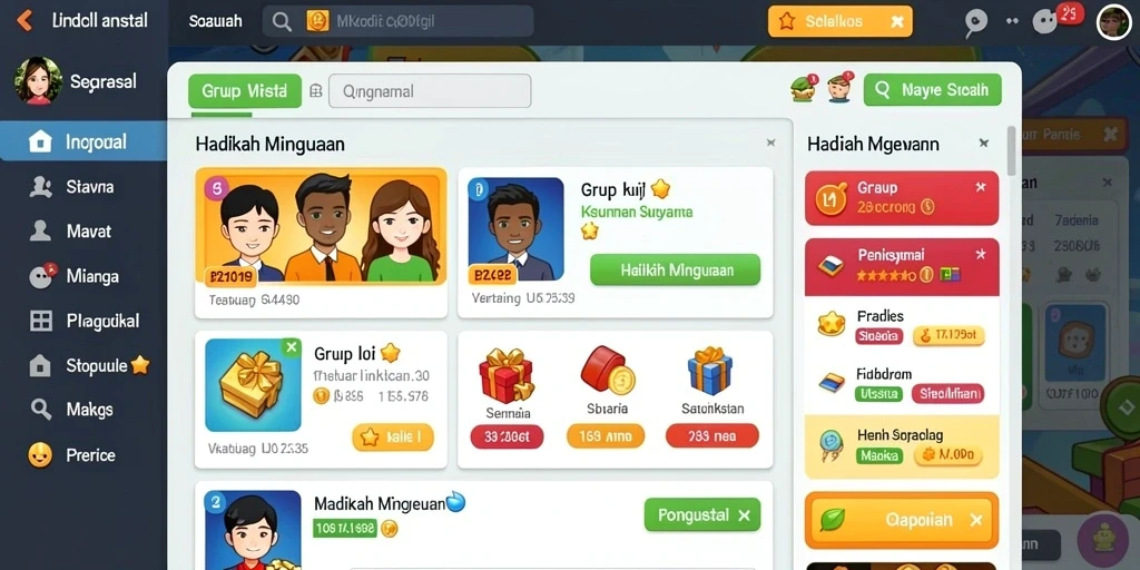 Tampilan awal aplikasi yang menarik.