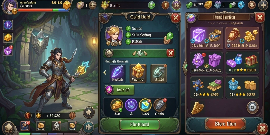 Screenshot menunjukkan karakter dalam aksi di arena permainan.