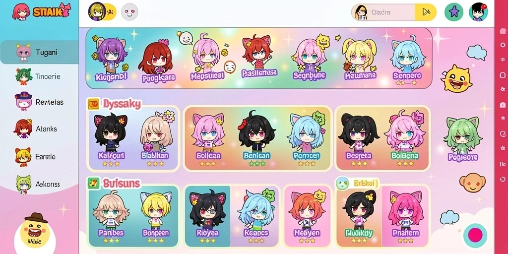Tampilan mesin slot yang menarik dan berwarna.